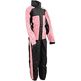 Milwaukee Leather Women's Water-Resistant Motorcycle Rain Suit with Hi Vis Reflective Tape SH2222