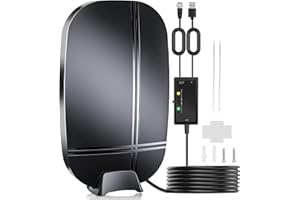 ZEGEKIKI Amplified 800+ Miles Digital TV Antenna for Smart TV, 2024 Release HD Antenna Indoor Outdoor for TV Long Range Amplifier Signal Booster/35ft Coax Cable, Support 4K 1080p Free Local Channles
