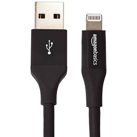 AmazonBasics Lightning auf USB A Kabel, Apple MFi Zertifiziert - 3 m , 1er Pack , Schwarz