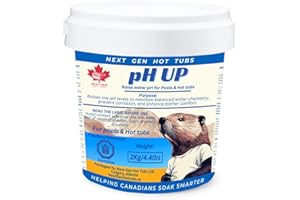 Next Gen Hot Tubs pH Up 2Kg – pH Increaser Powder for Pool & Hot Tub – Water Balance Treatment – Prevents Corrosion, Stabiliz