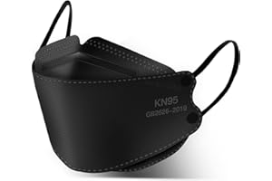 HUHETA 50 PCs KN95 Face Mask, 5-Layer Face Mask Filter Efficiency≥95%