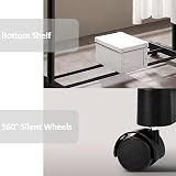 Vivo Technologies Adjustable Mobile Tidy Clothes Rail Rack with Castors view 4