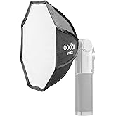 Godox LM-S25 Mini Octagonal Softbox Diffuser Compatible with Godox Lux Master Retro Camera Flash