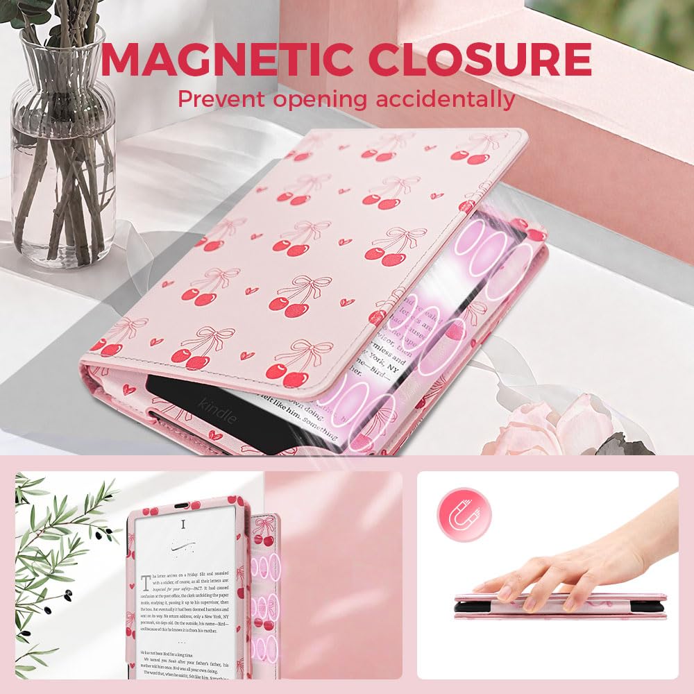 Pink Cherry Bow Case for 7