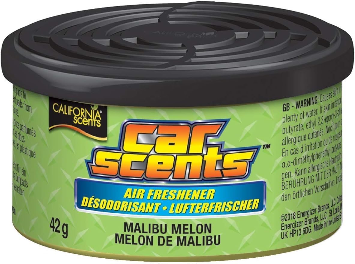 California Car Scents Malibu Melon Car/Home Air Freshener, Green
