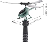 TOYANDONA Pull String Helicopter Toy Kids Educational Flying Copter DIY view 2