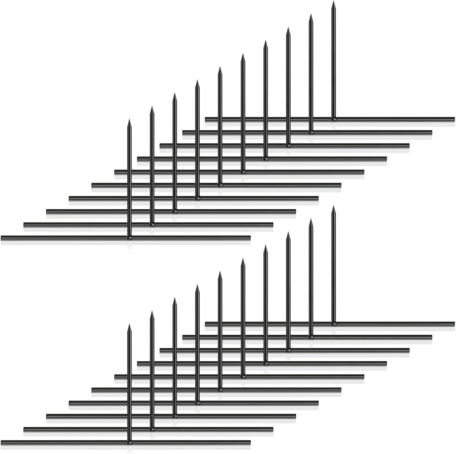 Decorative Garden Stakes - Halloween Metal Stakes for Halloween Foam Tombstone T Shaped Tombstone Stakes for Halloween Graveyard Tombstone Decorations (20 Pieces)