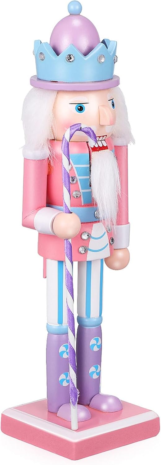 Nutcrackers - VICASKY Nutcrackers Hanging Ornament Figures Mini Wooden King and Soldier Nutcracker Christmas Nutcracker Ornaments Wooden Nutcracker Hanging Tall Nutcracker Figures Nutcracker