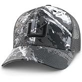 HUK Mens Trucker Hat, Anti-Glare Snapback Fishing Hat for Men