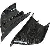 Motorcycle Side Wind Fin Motorcycle Side Spoiler Front Fairing Aerodynamic Winglets for Z900 Z1000 (Marble Grain)