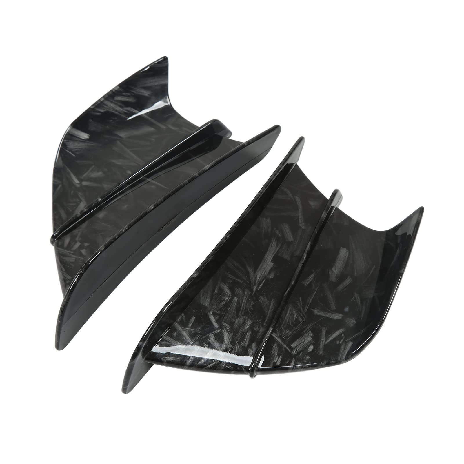 Photo 1 of Motorcycle Side Wind Fin Motorcycle Side Spoiler Front Fairing Aerodynamic Winglets for Z900 Z1000 (Marble Grain)