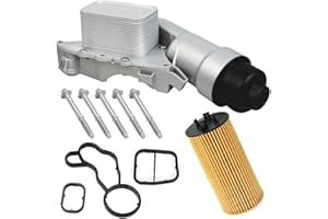 11428585235 Alloy Aluminum Oil Cooler Filter Housing Assembly Compatible with BMW 218i 220i i8 X1 X2 MINI Cooper Countryman