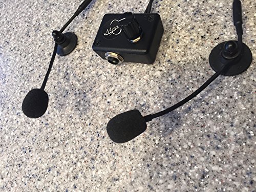 Myers Pickups The Feather-2 Concertina Microphones with 2 Flexible Micro-Goosenecks