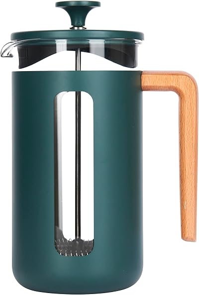 La Cafetière Pisa 8 Cup Stainless Steel Cafetière Green Gift Boxed