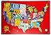 ERLOOD RED Us MAP Route 66 Retro Decor Metal Wall Plaque Vintage Tin Sign 12