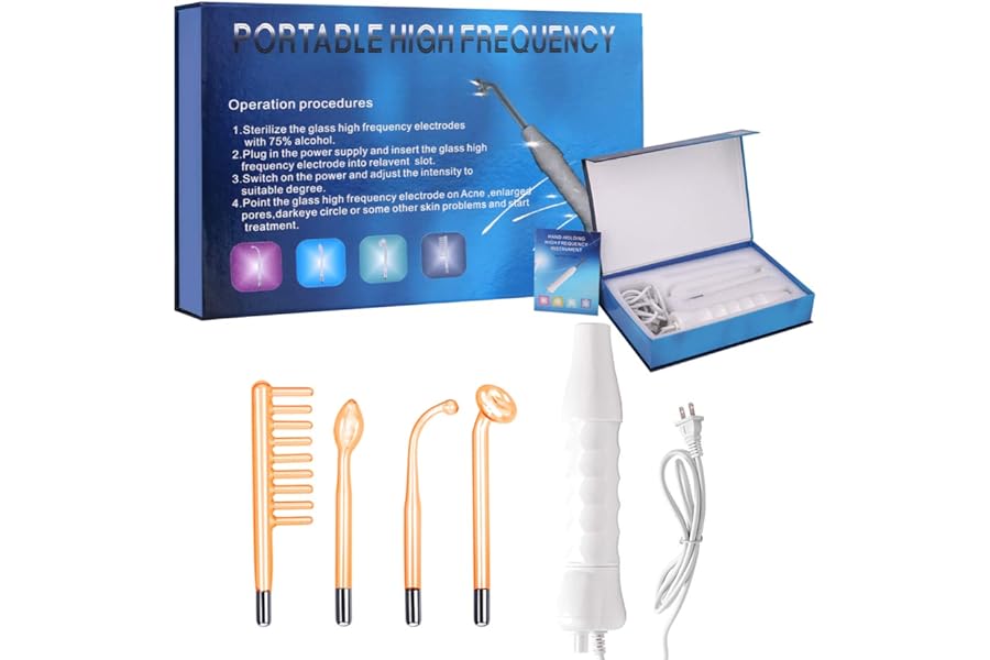 MYSWEETY High F Rrequncy Portable Handheld Facial Skin Care Wand Machine