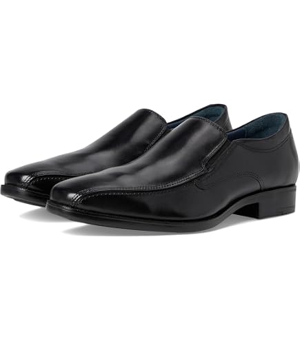 Amazon.com | Johnston & Murphy Mens Larson Slip-On Black Italian