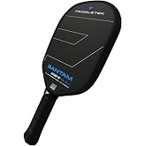 Paddletek Bantam ESQ-C 14.3mm Pickleball Paddle with Polymer Honeycomb Core - Unidirectional RAW Carbon Fiber Pickleball Paddle &ndash; Torsional Weighting &amp; Performance Grip - USAPA Approved - 5.5" Handle