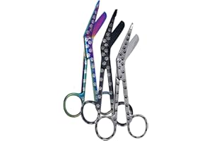A2Z SCILAB Set of 3 Lister Bandage Scissors 5.5" Assorted Pet Paws Pattern Shears Scissors Ideal Gift For Nurses Doctors Firefighters Made Of premium Quality Stainless Steel