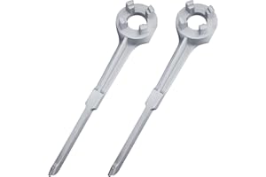 ULLNOSOO Bung Wrench 55 Gallon, 2 Pack Drum Barrel Wrench Aluminum Opener Tool for 10 15 20 30 50 55 Gallon, for 2 inch and 3/4 inch Bung Caps