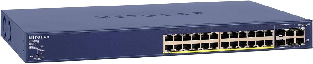 NETGEAR FS728TP 28-Port Fast Ethernet PoE Smart Managed Pro Switch 12 PoE 6
