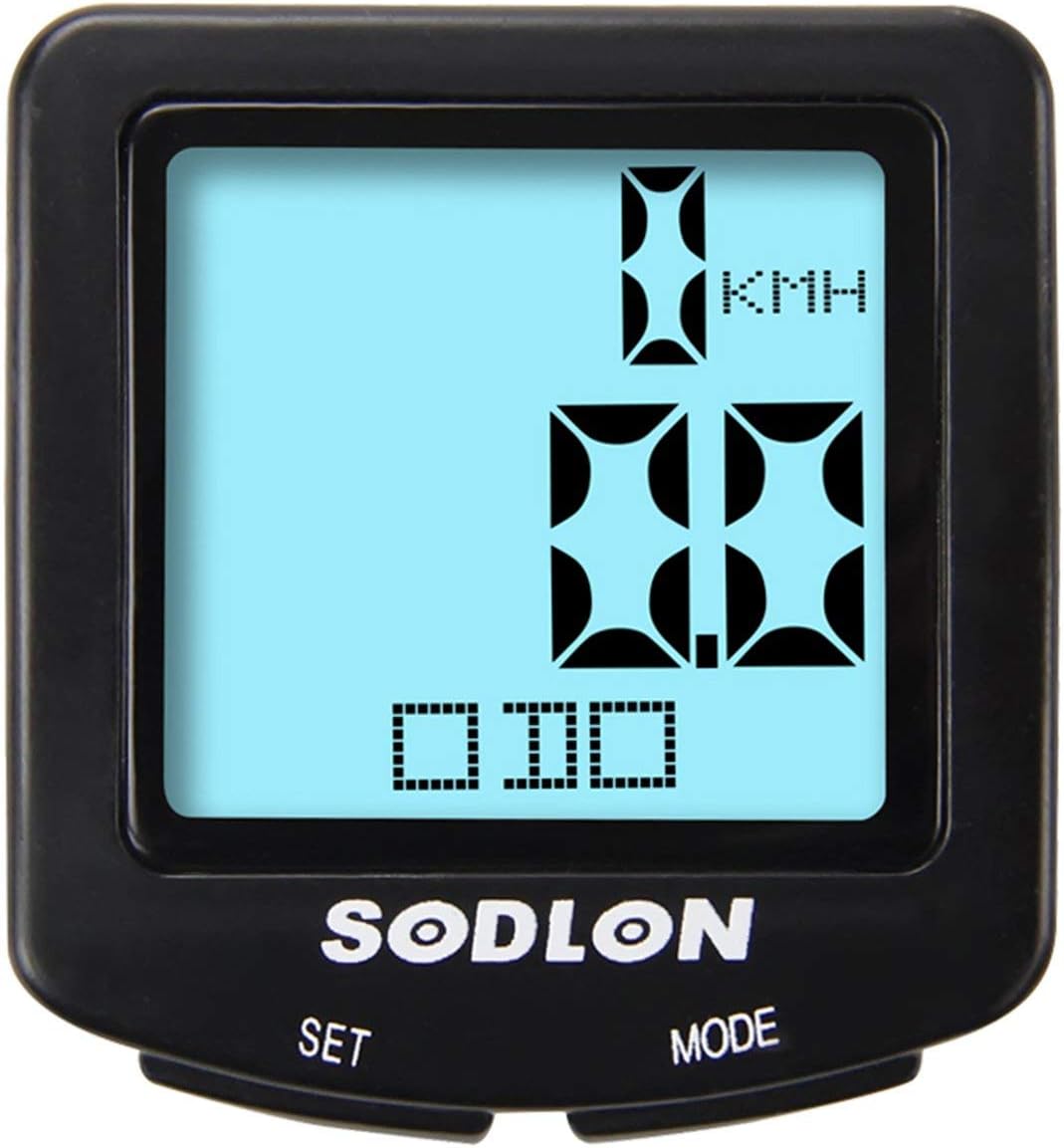 BIYI SUNDING Bike Computer Speedometer Waterproof Bicycle Odometer Cycle Computer Multi-Function LCD Back-Light Display Black