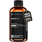 White Tea Diffuser Oil with White Tea, Orange &amp; Palosanto Scents 200 mL | Luxury Hotel Scent For Aromatherapy &amp; Home Fragrance, Cold Air Diffuser Oil, For Home &amp; Spa, 200ML (6.7 FL OZ)