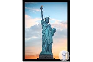 OMAIGAR 17x22 Picture Frame for 17by22 Poster Photo Canvas Certificate Black High Transparent Photo Frame Wall Desktop Horizontal Vertical 17 x 22