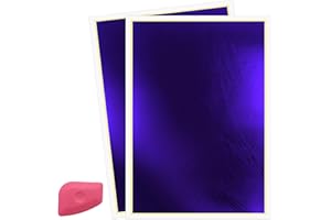 huzile Laser Engraving Marking Color Paper, 2 PCS Marking Paper, 15.3" x 10.4" Laser Engraving Paper for Fiber Laser Marking and Engraving, Laser to Engrave on Metal, Ceramics, Glass (Purple Blue)