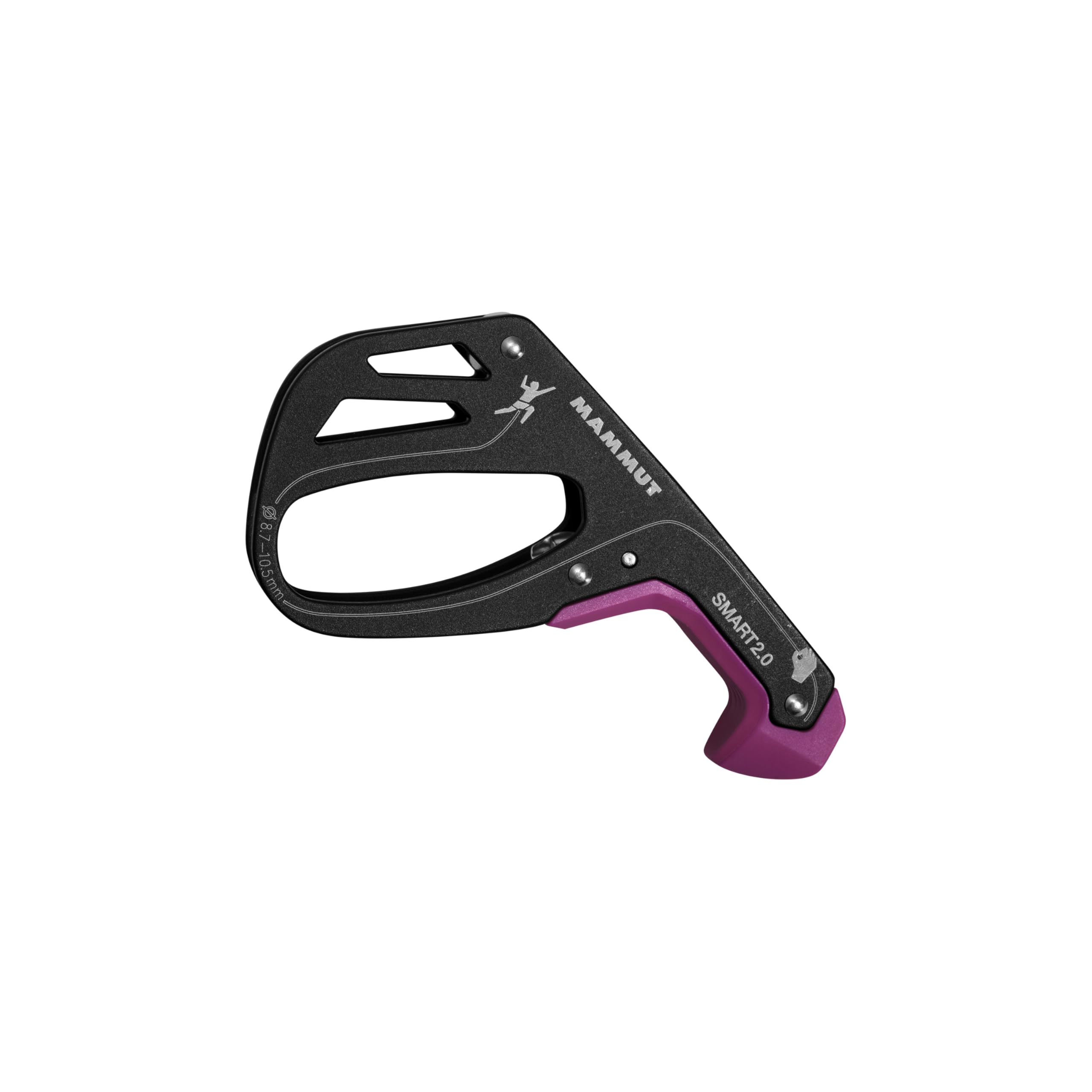 Mammut Smart 2.0 | Belay Device, Climbing Equipment, Lightweight & Compact | Black, One Size