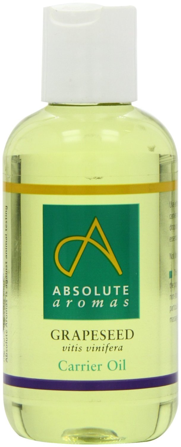 Absolute Aromas Grapeseed Oil 150ml - Pure, Natural, Vegan, GMO-Free - Massage Carrier Oil and Moisturiser for Hair, Skin, Face and Nails