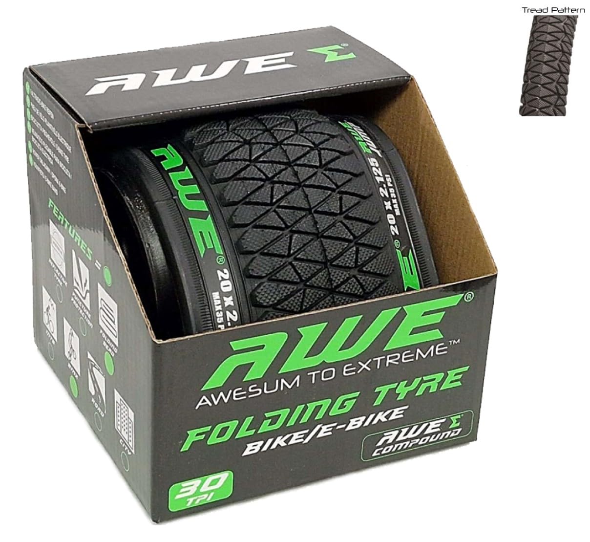 Aero Sport® STY901 20-inch x 2.125cm BMX Tyre