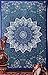 Blue Star Hippie Tapestry, Hippy Mandala Bohemian Tapestries, Indian Dorm Decor, Psychedelic Tapestry Wall Hanging Ethnic Decorative by Montreal Tapessier