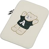 Cute Cartoon Bear 10-11 Inch Tablet Sleeve Case Fits for iPad Pro 11 inch Air 4 10.9 Galaxy Tab A 10.1 Smart Keyboard Portable Protective Bag