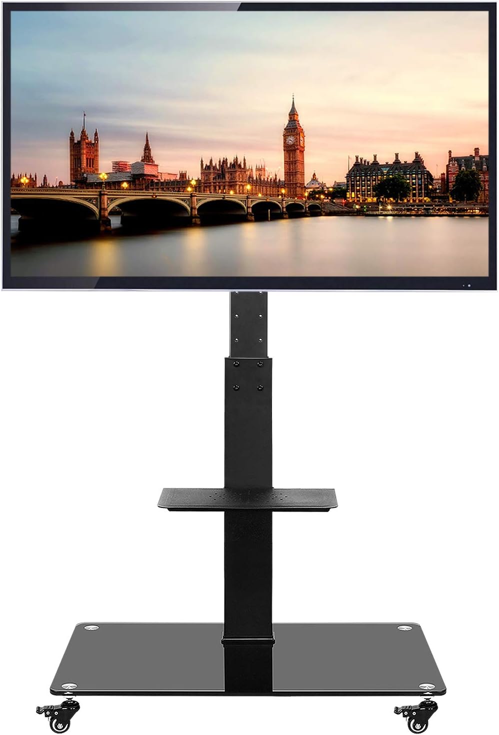 RFIVER Mobile Tall TV Stand on Wheels Casters for most Amazon.co.uk