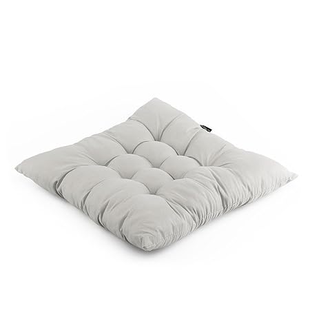 diMio Polster Stuhlkissen Sitzkissen -Cloudy- in Grau 38x38x6cm