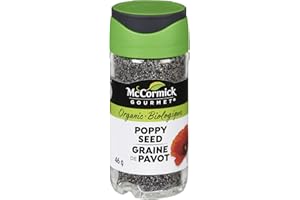 McCormick Gourmet (MCCO3), New Bottle, Premium Quality Natural Herbs & Spices, Organic Poppy Seed, 46g