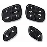 Steering Wheel Control Switch Buttons for 03-09 Chevy Silverado GMC Sierra | Fit for Chevrolet Suburban Tahoe, GMC Yukon Envoy, Cadillac Escalad, Replaces# 21997738, 21997739, 1999442, 1999443