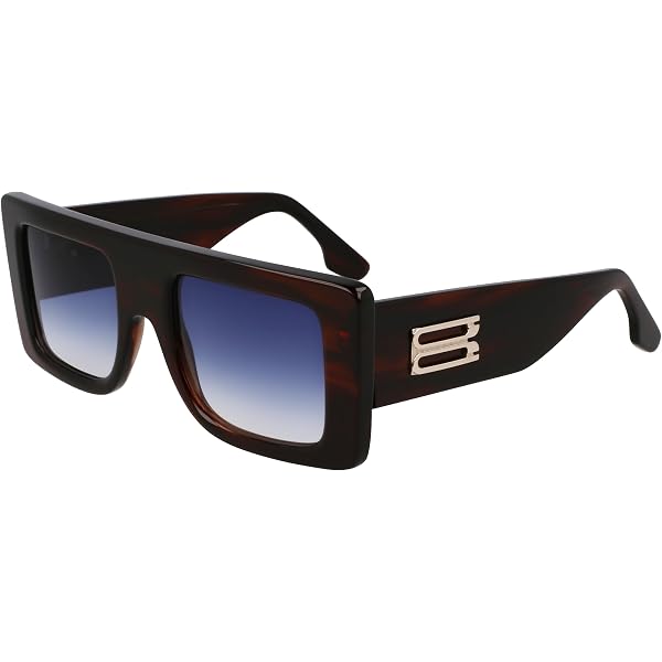 Victoria Beckham Modified Rectangle Sunglasses VB661S 414 Blue 57mm Women main image 3