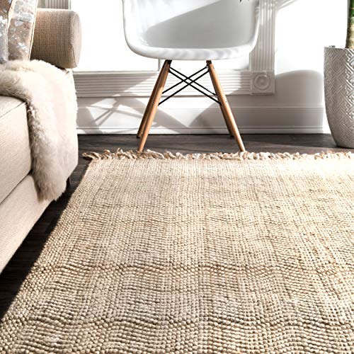 nuLOOM Wavy Chevron Jute Area Rug, 3' x 5', Natural Pricepulse