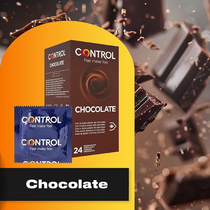 Preservativos de chocolate. Caixa de Poupança 24 Preservativos de Prazer de Chocolate Doce, Lubrificados. Desfrute de preservativos com ajuste perfeito para uma relação segura