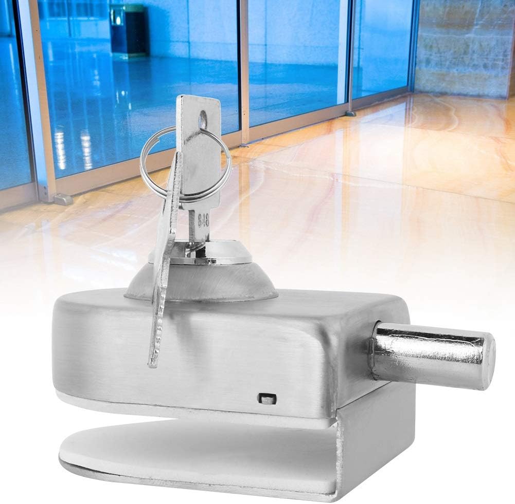 Bathroom Door Lock – Bathroom Latch Stainless Steel Glass Door Lock ...