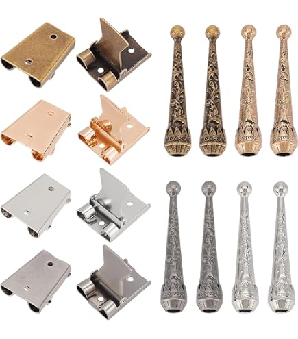 CHGCRAFT Lot de 24 embouts de rechange pour cravates bolo vintage - 3 styles - Fermoir à glissière et extrémité de cordon en alliage pour la fabrication de cravates bolo
