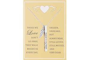 Ankiyabe Sympathy Memorial Necklace - Forever in My Heart Condolence Gifts for Loss of Loved One Bereavement Gifts