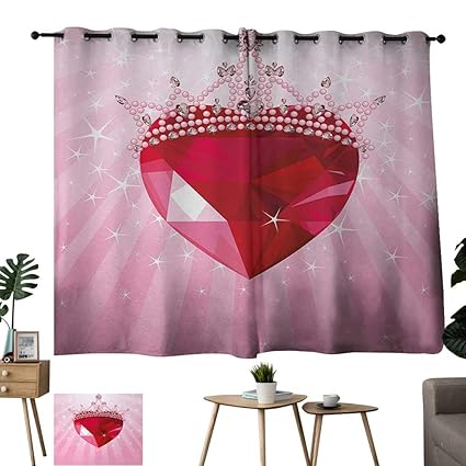 Amazon Com Warm Family Double Curtain Rod Queen Vibrant Red Love