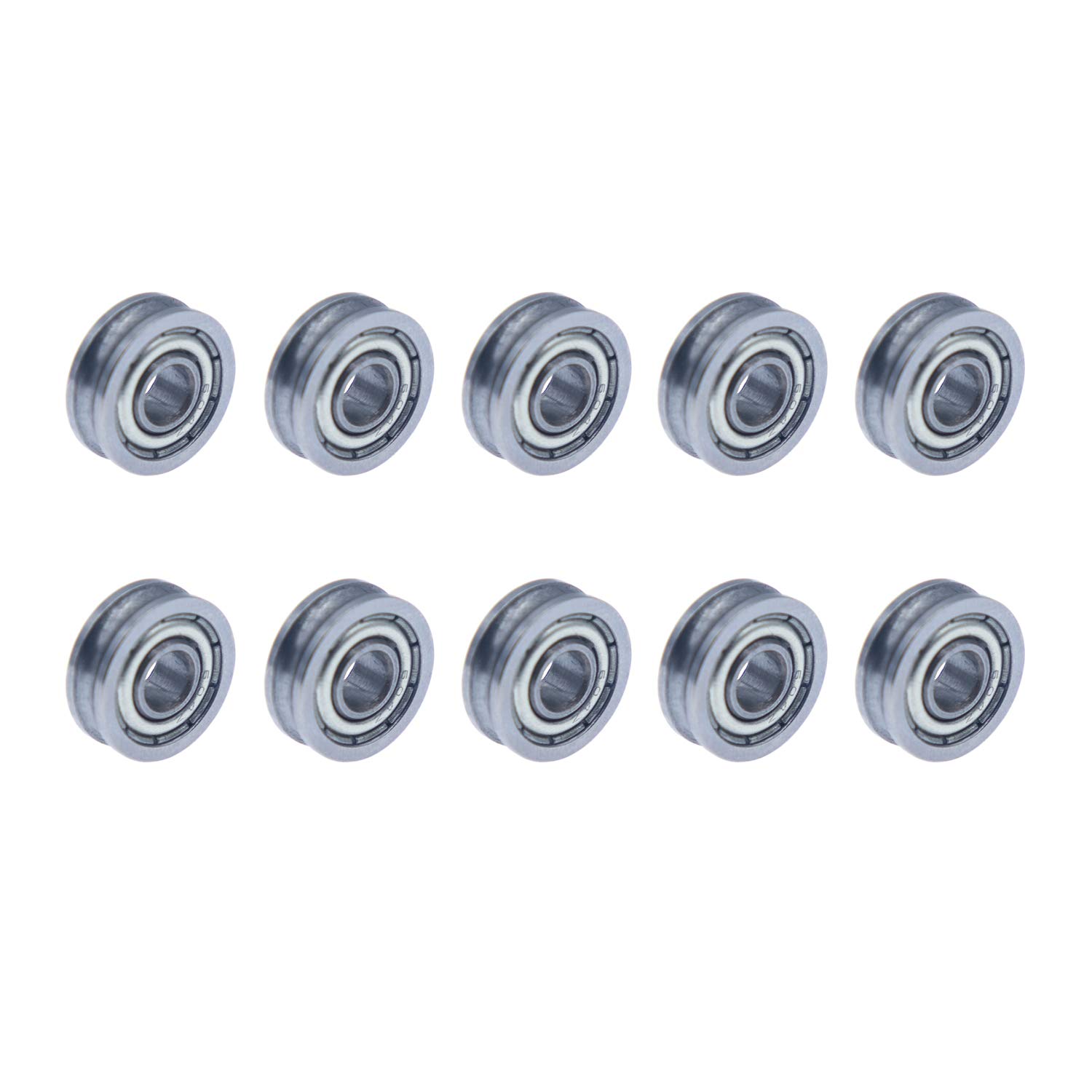 HUABAN 10PCS 3D Printer U-Shaped Bearing U604/12 4x12x4mm for MK8 Extruder Round Wheel Gear Walking Guide Rail Bearings Fitting Pulley