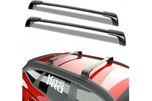 KitsPro 260lb Roof Rack Cross Bars for 2022-2024 Hyundai Tucson (ONLY FIT Factory Flushed Side Rails), Matte Black Heavy Duty Aluminum Cargo Crossbar