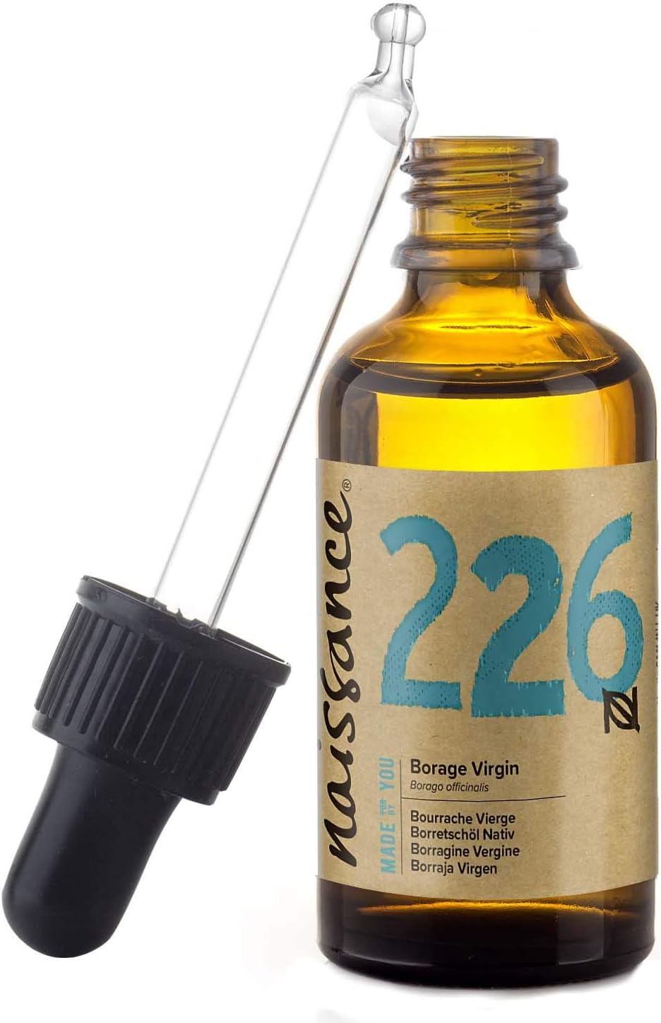 Naissance Virgin Borage (Starflower) Seed Oil (No. 226), 50ml, 100% Naturally High in GLA (Gamma-Linolenic Acid) - Image 3