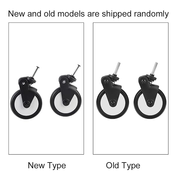 YOYO RUBBER FRONT BACK WHEELS ACCESSORIES BABY STROLLERS RUBBER WHEELS, REPLACEMENT BABY STROLLERS FOR YOYA VOVO KIDS CARRIAGE WITH TOOLS (A PAIR OF FRONT WHEELS)
