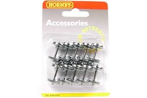 Hornby R8218 14.1mm Metal Disc Wheels - Spare Parts and Train Accessories for Hornby OO Gauge Model Railway Sets, Coupling an